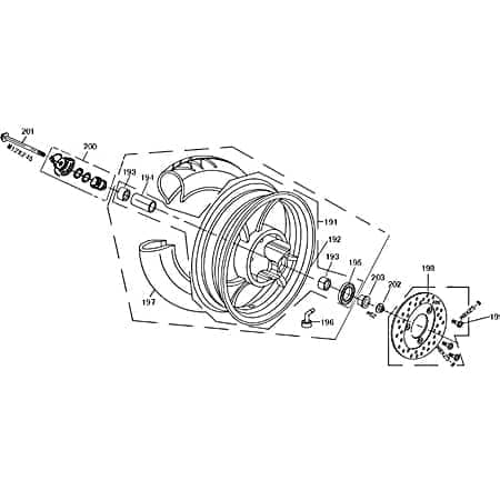 Hagebau Palermo 50 Schraube 50ccm 4Takt 93601-08052-02 Motorroller.de Bremsscheibe M8x25mm Bundschraube Maschinenschraube Flanschschraube 50ccm-4Takt