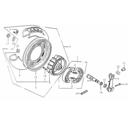Schraubenbolzen M8x32mm Rex Rexy 125 Roller 125ccm 4Takt Motorroller.de Scooter Ersatzteil Service Inpektion Direktimport