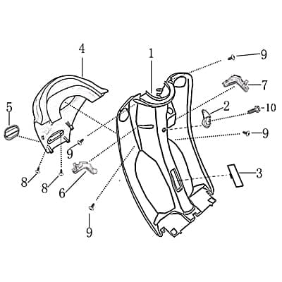 Halter Frontverkleidung rechts Befestigung Rex 701932