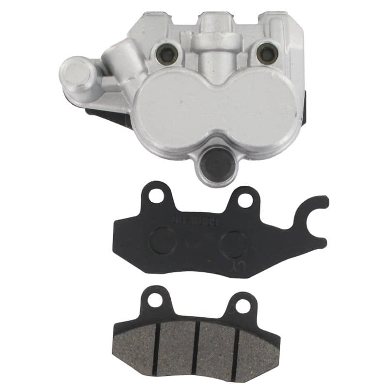 Rex RS1100 Brems-Zange silber vorne links Bremszange Motorroller.de Bremssattel 125ccm 4Takt 152QMI YY125QT-28 125cc 4T GY6 Brems-Sattel