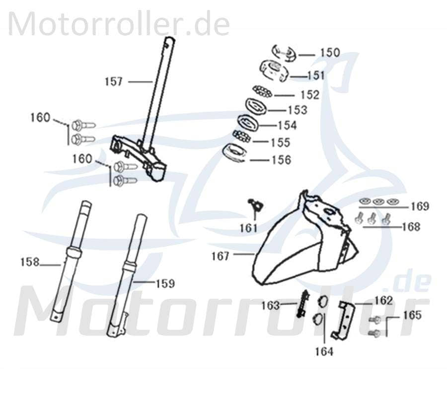 Schutzblech vorn rot Gabel Radabdeckung Motorrad 740109