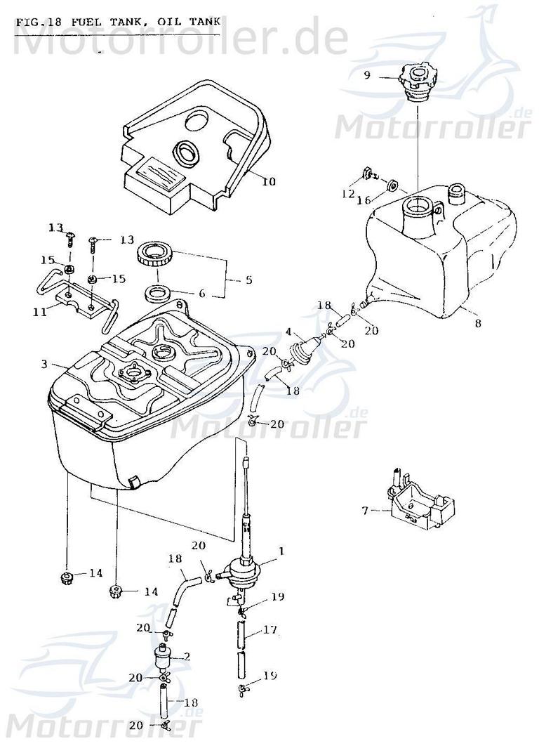 Baotian BT49QT-9 4T Bremsscheibe vorn 50ccm 4Takt BT50QT-9-060003A Motorroller.de Scheibenbremse Bremsplatte 139QMB Scooter Ersatzteil Service