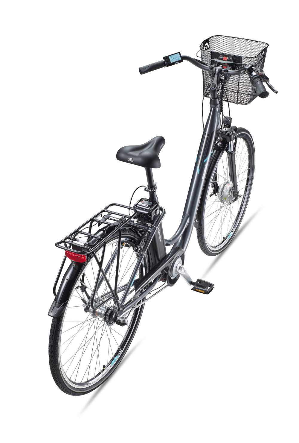 E-Bike Telefunken RC830 Multitalent Elektrofahrrad City-Pedelec anthrazit 28" RH 48cm E-Fahrrad Citybike