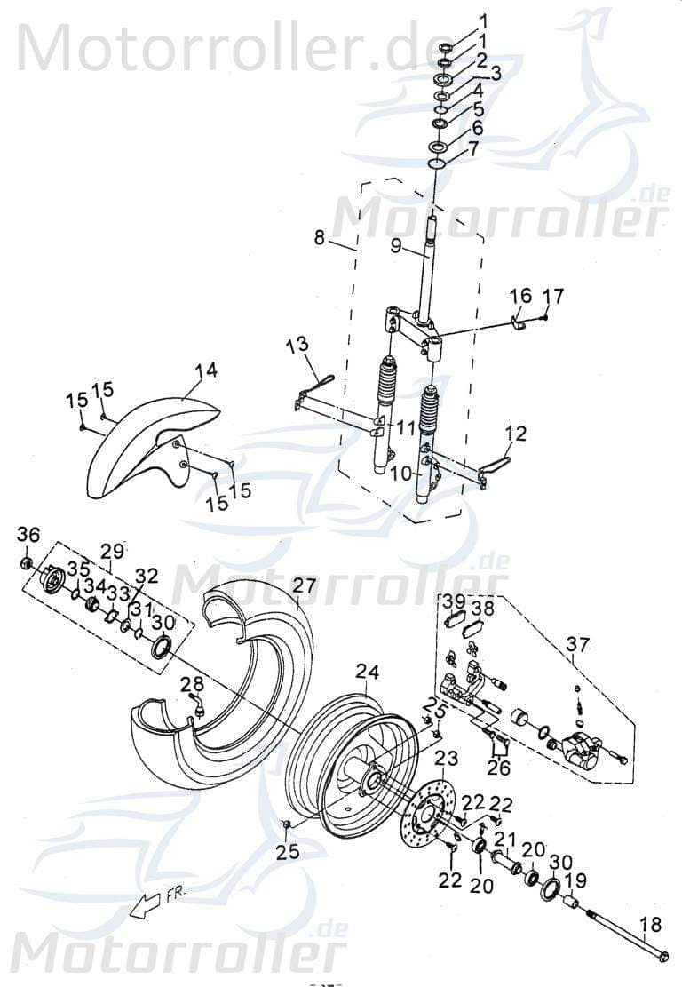 PGO FEDER PMX 110 Schwingungsdämpfer Dämpfung Roller P5544010000 Motorroller.de Ausgleichsfeder Abfederung Masseausgleich PMX 50 Mokick Ersatzteil