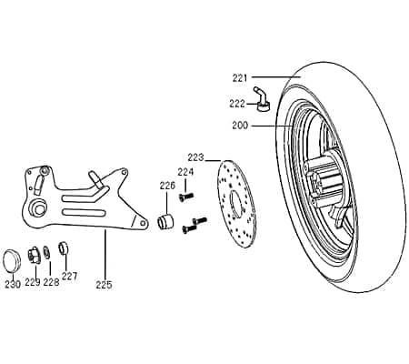 Rex Bergamo 50 Reifen Roller 50ccm 4Takt 44710-F8-9000-A Motorroller.de Rollerreifen Sommerreifen Sommer-Reifen Vorderreifen Hinterreifen 50ccm-4Takt