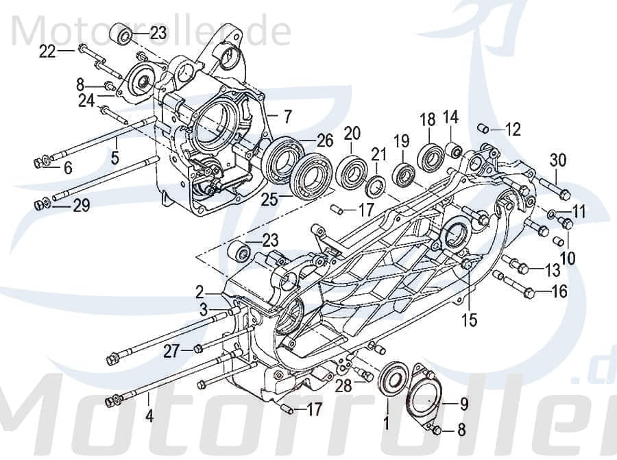 SMC Simmerring 21x53x9mm links Generic Zion 125 150013000000 Motorroller.de Simmering Wellendichtring Abdichtring Dichtringe Radialdichtring Soho 125