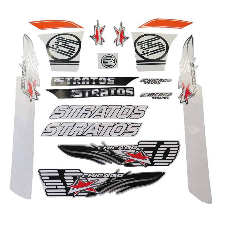 Jonway Stratos Chicago Aufkleberset 50ccm 2Takt 706739 Motorroller.de Fighter 50 Sport Sticker Aufklebersatz Dekoset Dekorset Dekosatz 1E40QMB Scooter