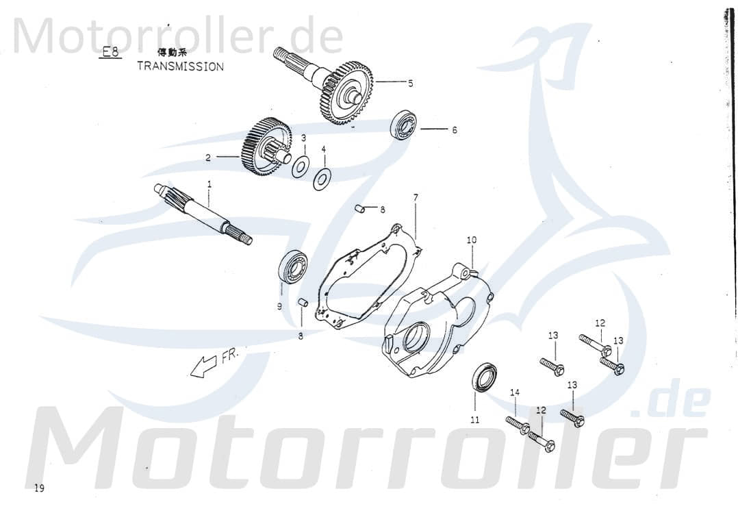 PGO Sicherungsstift 10x14mm Big Max 50 Splint 50ccm 2Takt Motorroller.de PGO 50ccm-2Takt Scooter Big Max Sport Ersatzteil Service Inpektion