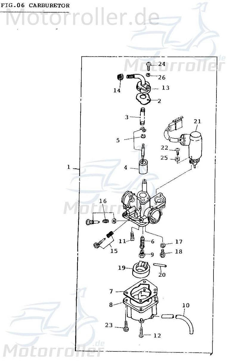 Adly Unterlegscheibe Super Sonic 50 Distanzhalter 50ccm 2Takt Motorroller.de U-Scheibe Washer Beilagscheibe Ausgleichsscheibe Distanz-Scheibe Scooter