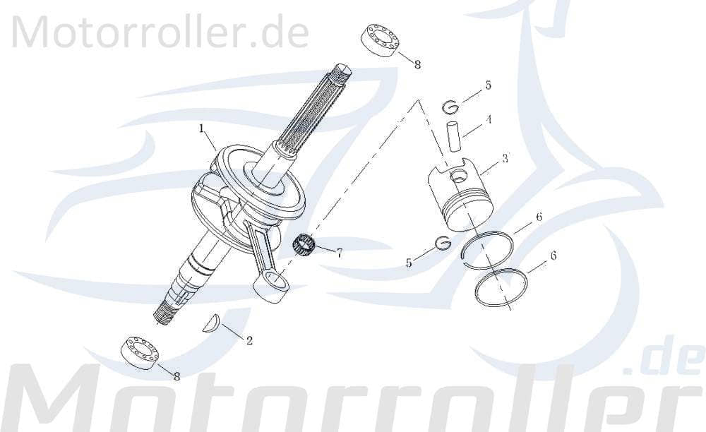 Nadellager Kolbenbolzen 12mm 10710C-1E40QMA-0000