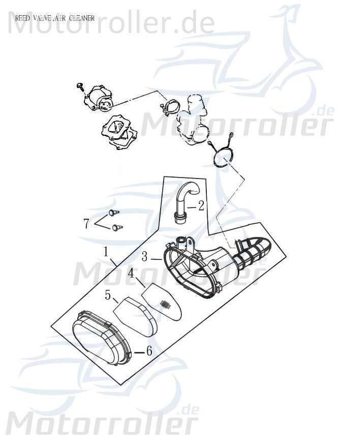 Adly Einlassmembrane ohne Dichtung Membranventil 50ccm 2Takt Motorroller.de Membranblock Membran-Ventil Zylindereinlassmembrane Einlasslamelle Quad