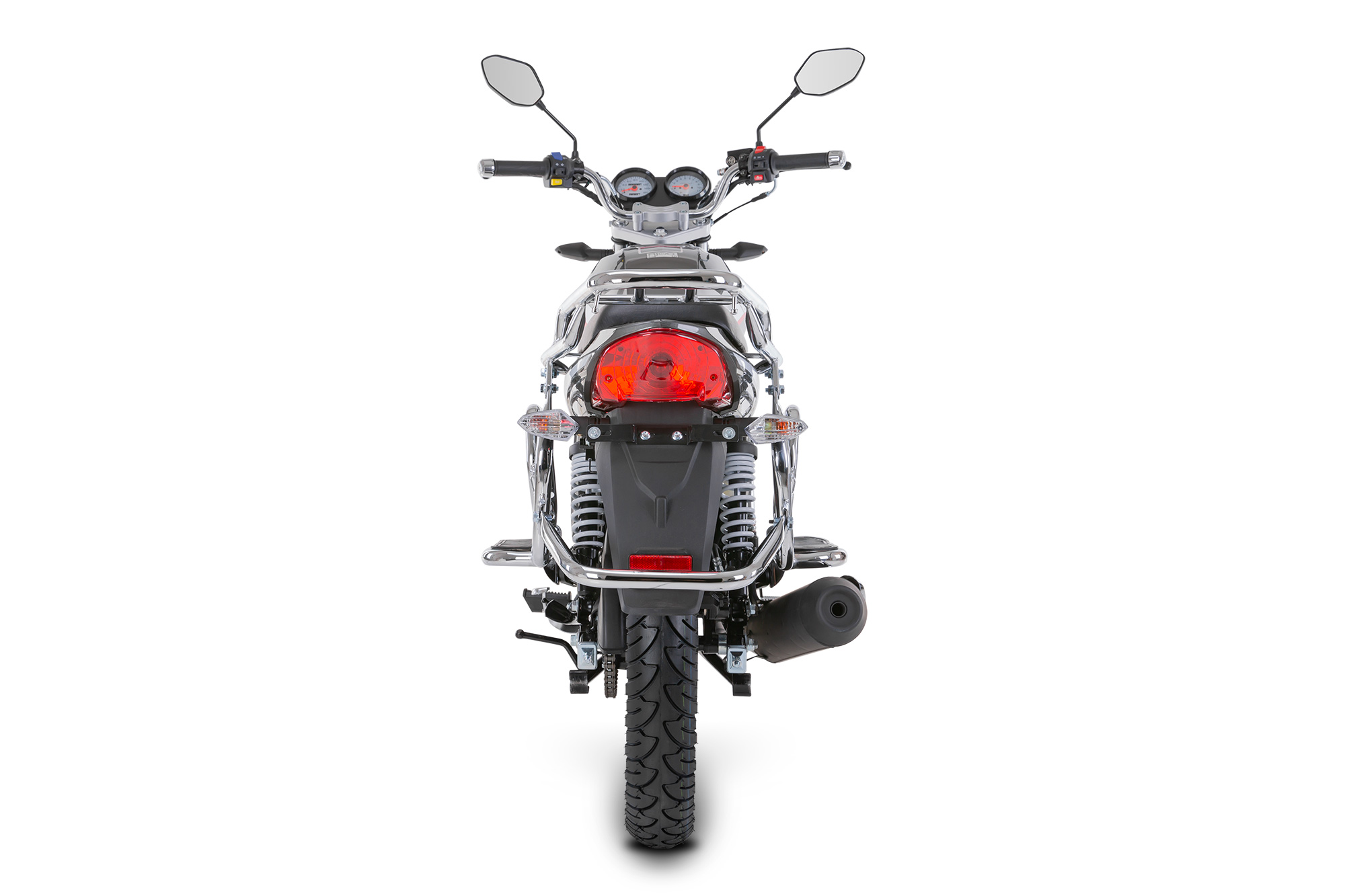 Motorrad Fighter 125 C-RS grau 90 km/h Euro 5+ Schaltmoped Mokick Kleinkraftrad