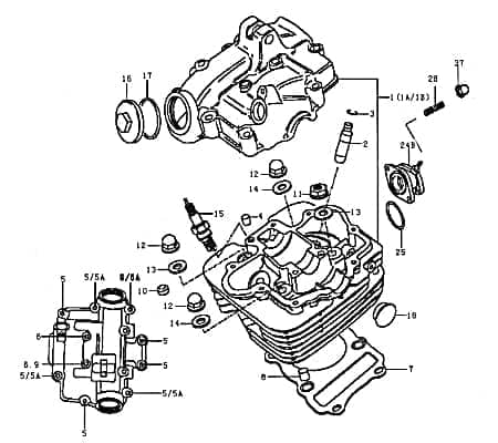 Kreidler Supermoto Enduro 125 Führungshülse 125ccm 4Takt 09206Q080806 Motorroller.de 8x11mm Führungsbuchse Arretierhülse Arretierbuchse Führungs-Hülse