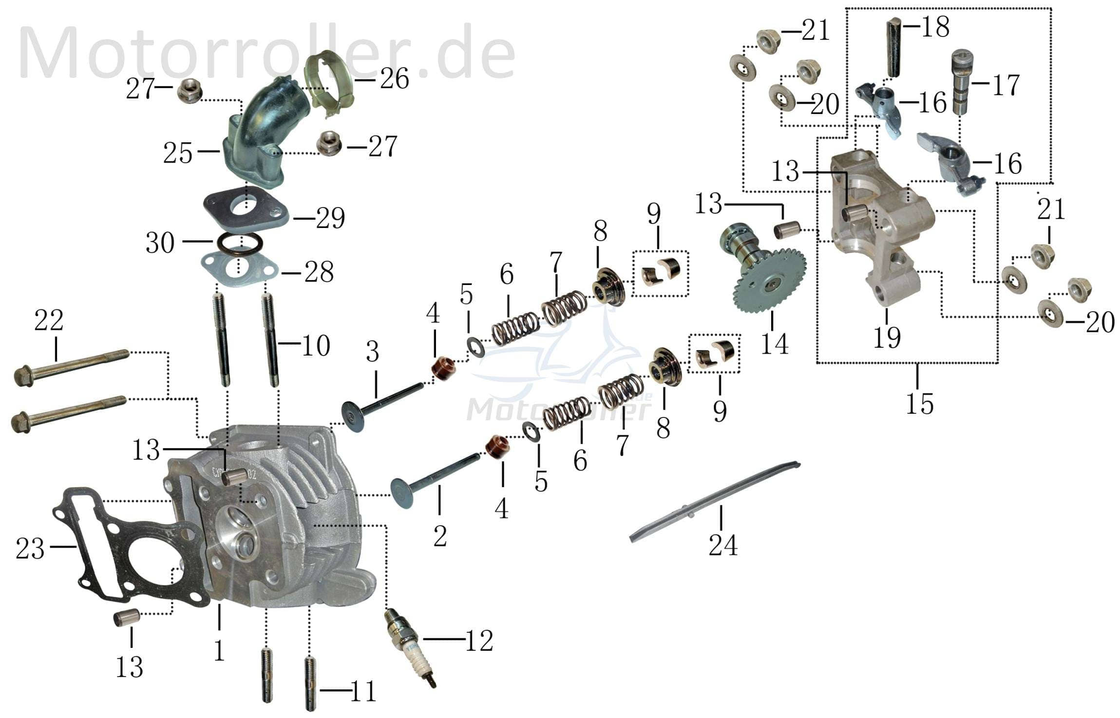 Zündkerze NGK CR7HSA spark plug Jonway YYGY1250312