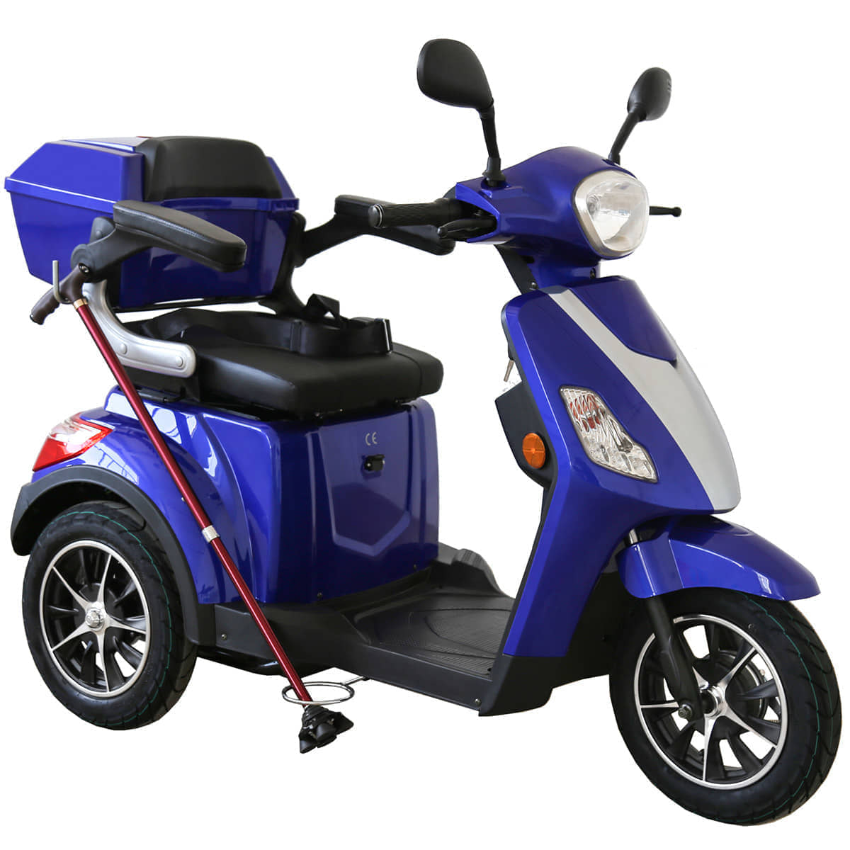 Elektroroller Scoody E3 Trike Y2 25 km/h blau Dreiradroller E-Roller E-Dreirad E-Scooter Seniorenroller Seniorenmobil E-Trike Handycaproller