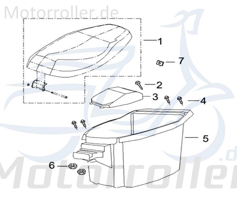 SMC Bundmutter M6 Keeway Agora 50 Flanschmutter B04070600055 Motorroller.de Sechskantmutter Sechskant-Mutter Flansch-Mutter Maschinenmutter Scooter
