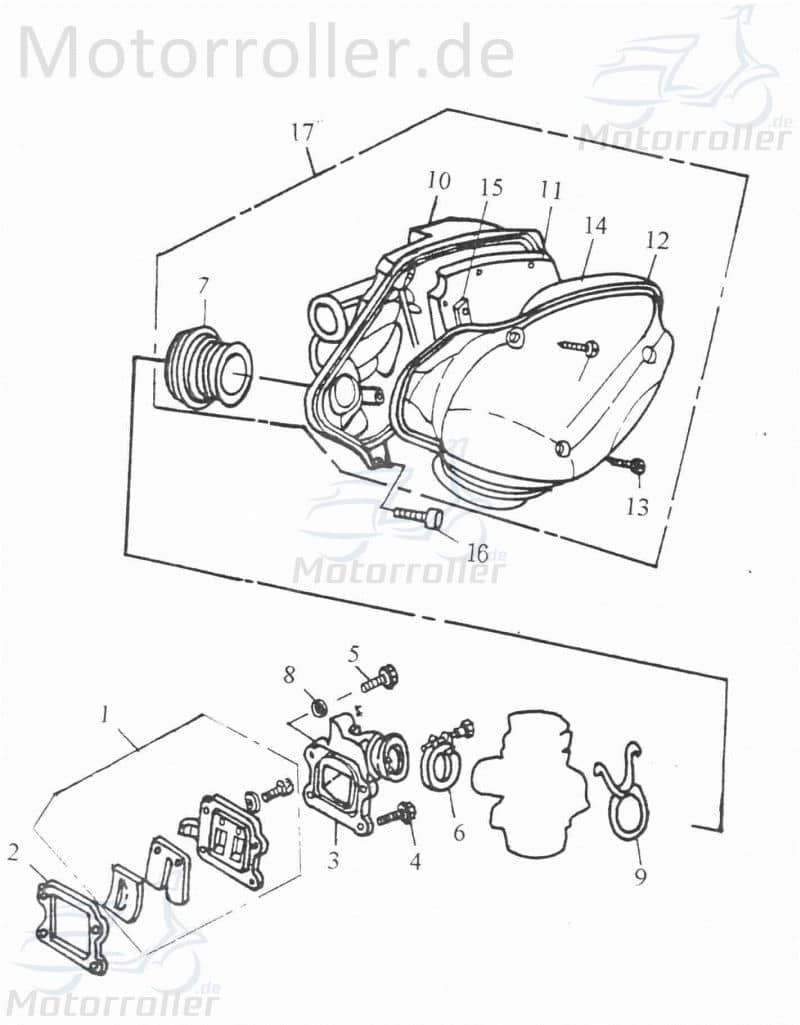 Adly Bundschraube M6x16mm verzinkt GK 125 Buggy 125ccm 4Takt Motorroller.de Maschinenschraube Flanschschraube Flansch-Schraube Maschinen-Schraube