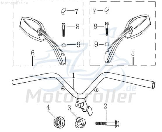 Bundmutter M10x1.25 grün verzinkt Jonway Scooter 9080710001-5 Motorroller.de Sechskantmutter Flanschmutter Sechskant-Mutter Flansch-Mutter Bund-Mutter