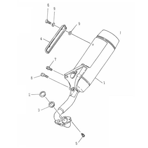 Krümmerdichtung 2Takt 50ccm 1E40QMB 78340