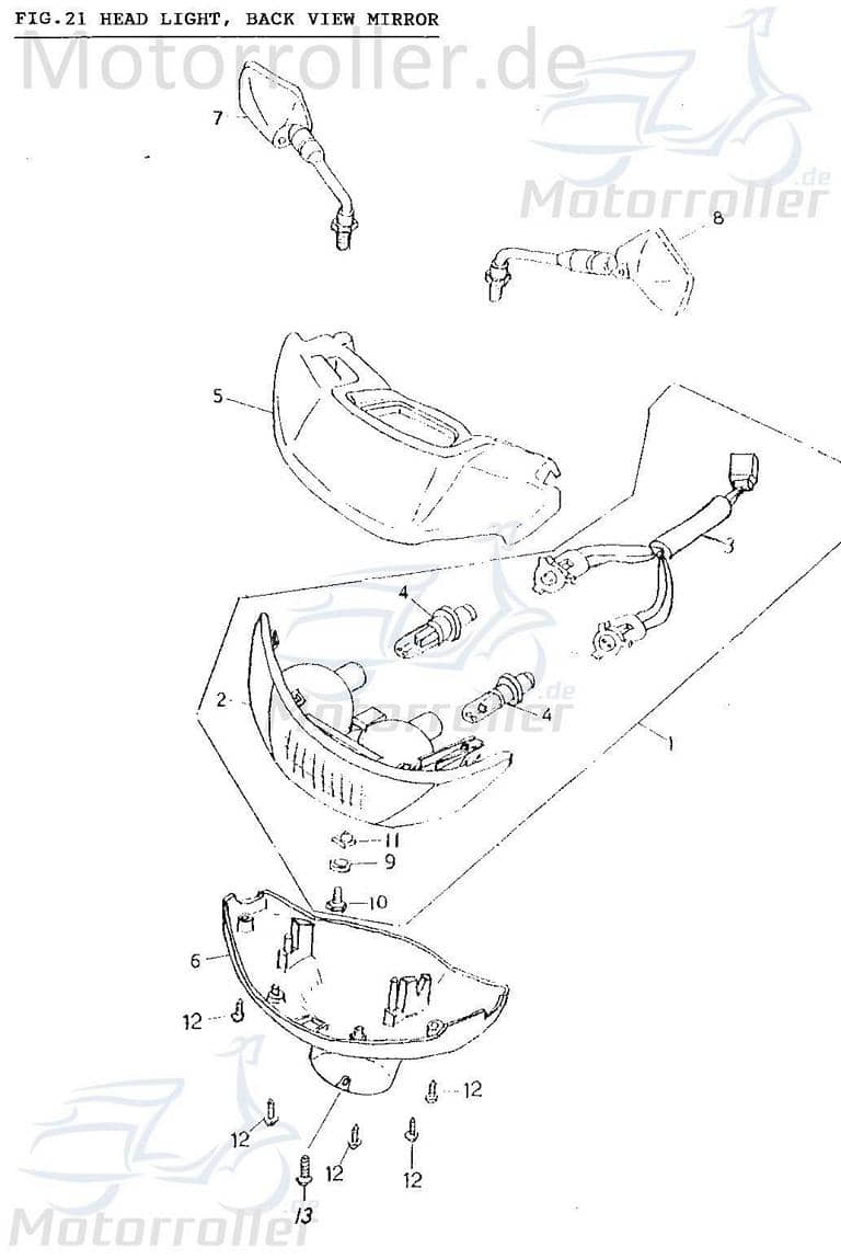 Schraube M5x12mm verzinkt AGM Bundschraube Roller 50ccm 4Takt Motorroller.de Maschinenschraube Flanschschraube Flansch-Schraube Maschinen-Schraube