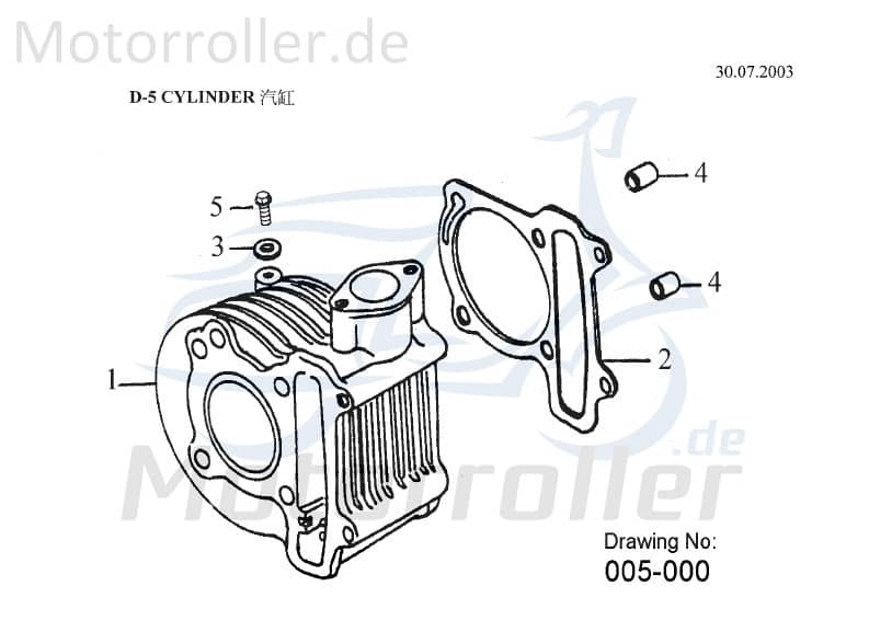 AEON Dichtung Zylinderfuß Overland 180 Quad ATV 180ccm 4Takt Motorroller.de Fußdichtung Zylinderdichtung ZylinderFußdichtung unten 180ccm-4Takt UTV
