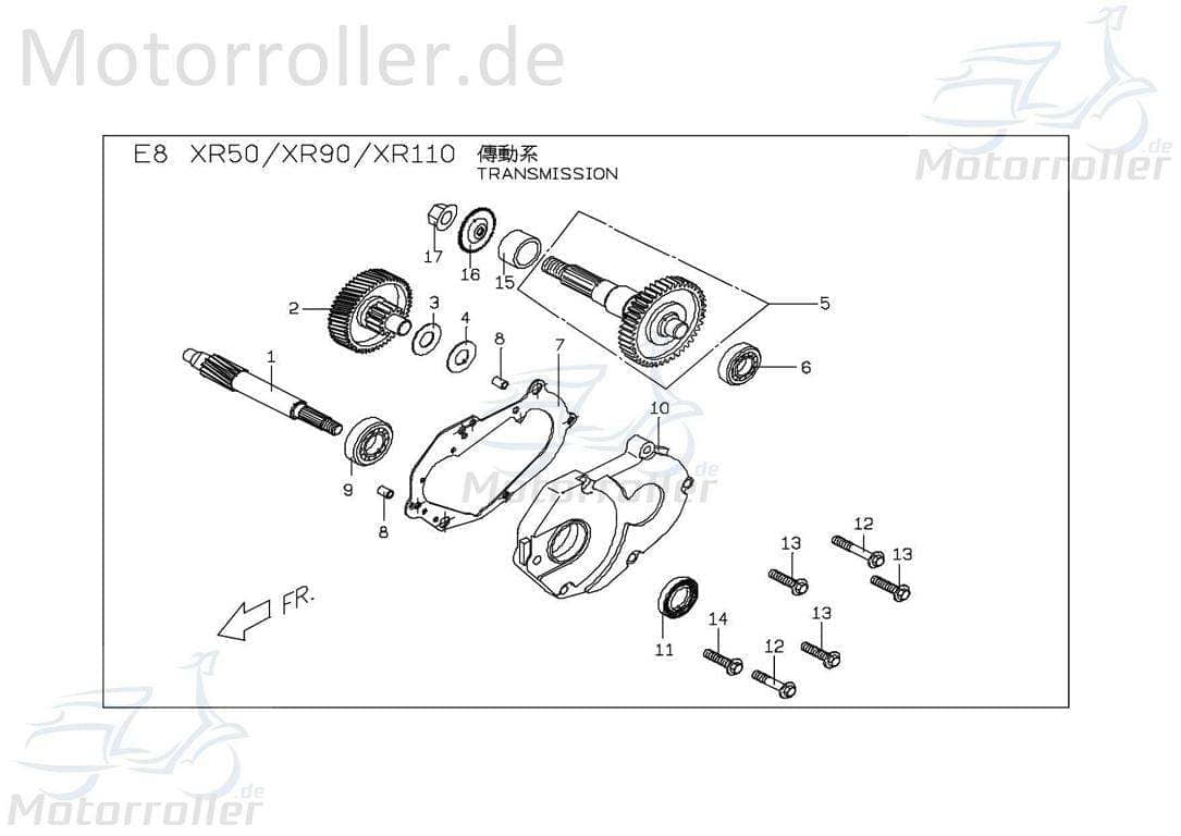 PGO Buchse X-RIDER 150 Hülse Distanzhülse Quad 150ccm 4Takt Motorroller.de Lagerbuchse Distanz-Hülse Distanzbuchse Passhülse Passbuchse Abstandshülse