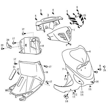 Blinker vorn links klarglas Rex Signalleuchte 50ccm 4Takt Motorroller.de Blinklicht Blinkleuchte Fahrtrichtungsanzeiger Blinkleuchten Blinkerleuchte
