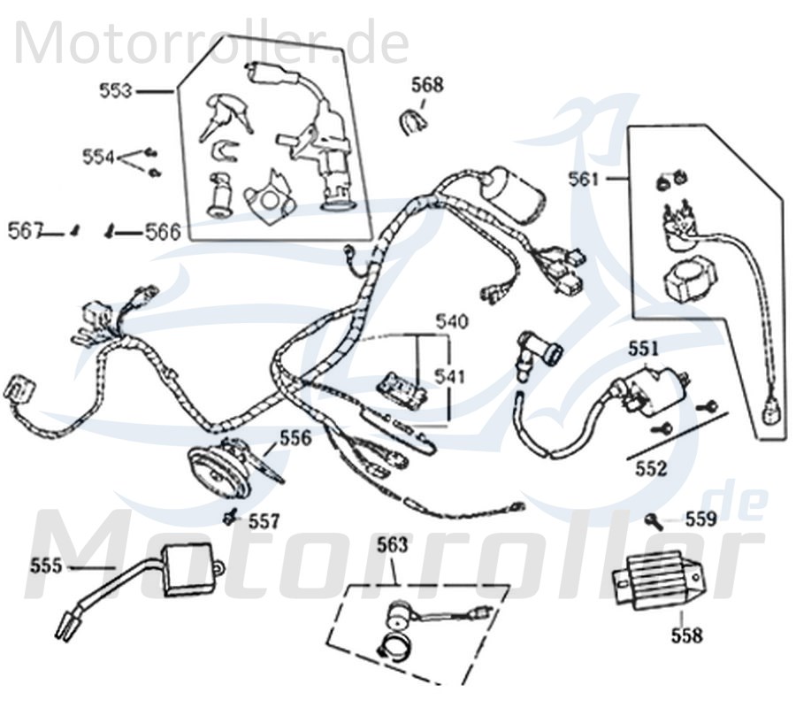 Sicherung 15A Schmelzsicherung Absicherung Znen 99200-11500 Motorroller.de Absicherung Stromsicherung Überlastsicherung Kreidler Moped Mokick Ersatzte