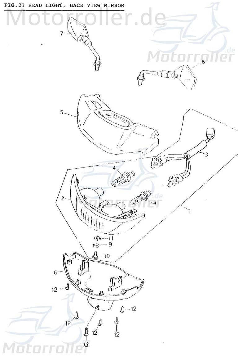 Schraube M5x12mm verzinkt AGM Bundschraube Roller 50ccm 4Takt Motorroller.de Maschinenschraube Flanschschraube Flansch-Schraube Maschinen-Schraube