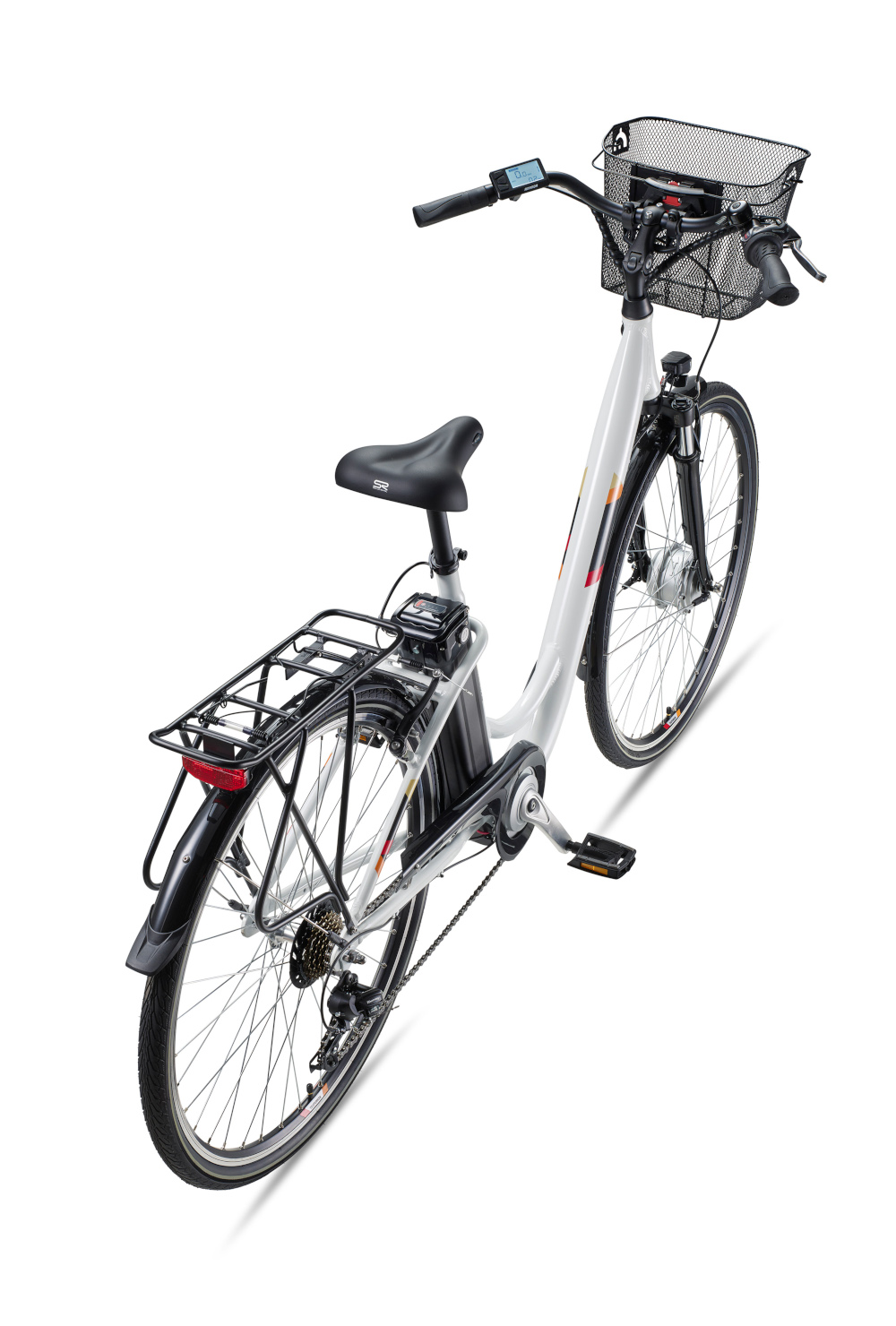 E-Bike Telefunken RC822 Multitalent Elektrofahrrad City-Pedelec weiß 28" RH 48cm E-Fahrrad Citybike
