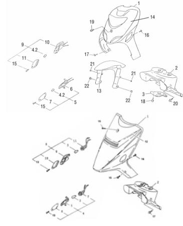 Bundschraube M5x16mm Rex RS450 Maschinenschraube 79505 Motorroller.de Flanschschraube Flansch-Schraube Maschinen-Schraube Bund-Schraube Scooter