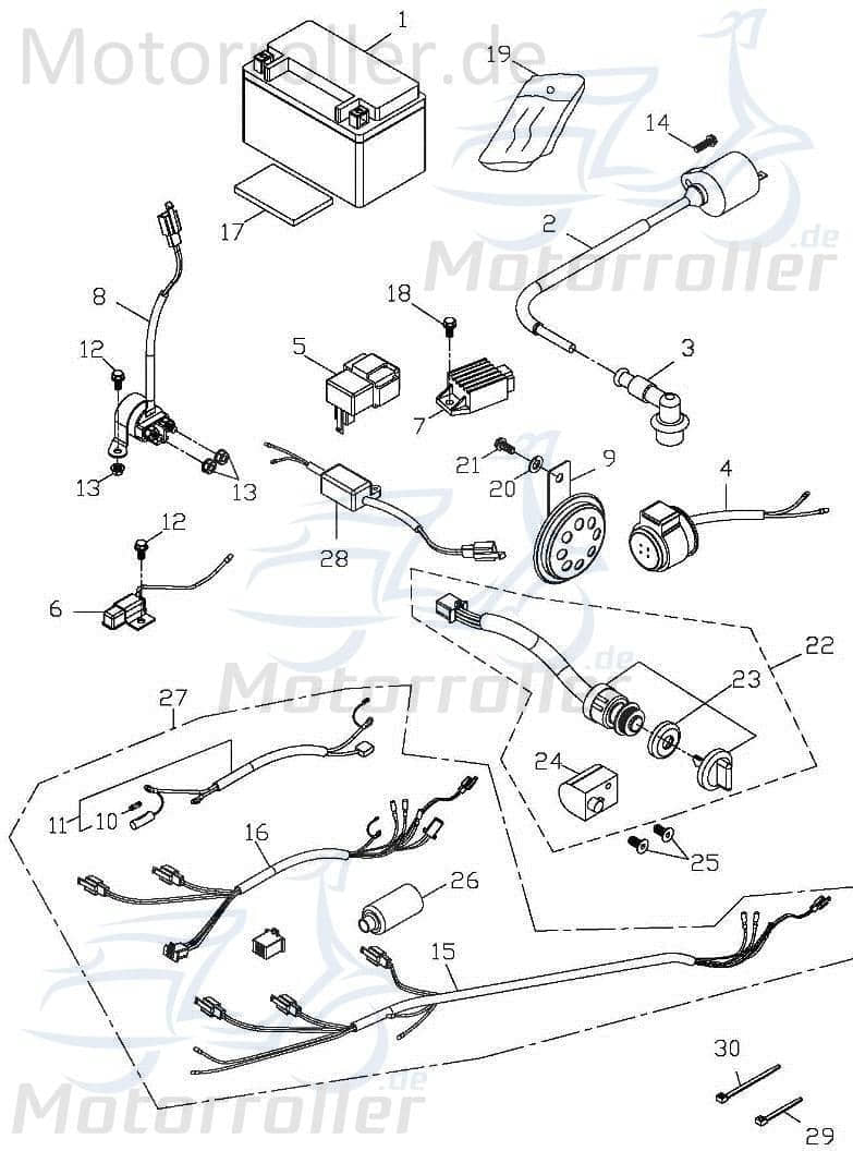 Baotian BT49QT-9 4T Halteplatte 50ccm 4Takt BT50QT-9-000406 Motorroller.de Fixierplatte Helmhaken Stahlplatte Halter Montageschiene Fixierung Scooter