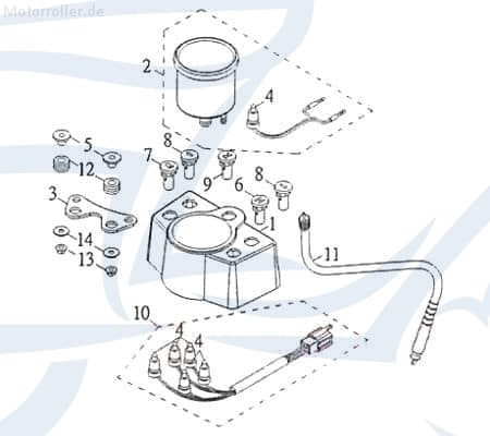 Explorer Tomahawk 250 Kabel Scheinwerfer 200ccm 4Takt 55556-CBW-01 Motorroller.de 200ccm-4Takt Quad ATV Tomahawk 250 2006 mit Rückwärtsgang UTV