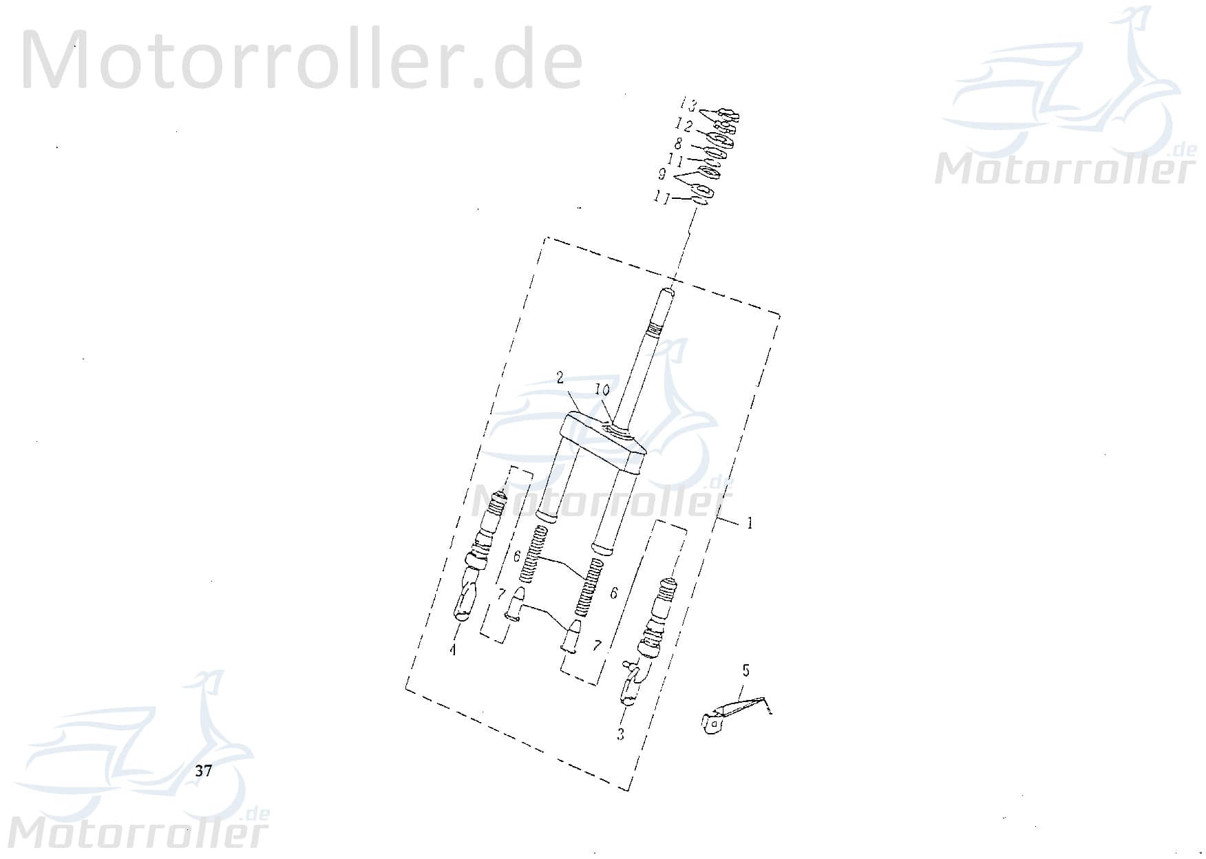 SMC Steuerkopfmutter 25mm Rex Scooter 50 Roller 50ccm 2Takt Motorroller.de Steuerkopfsicherungsmutter Minarelli liegend Extra 50 Sport 50kmh Service