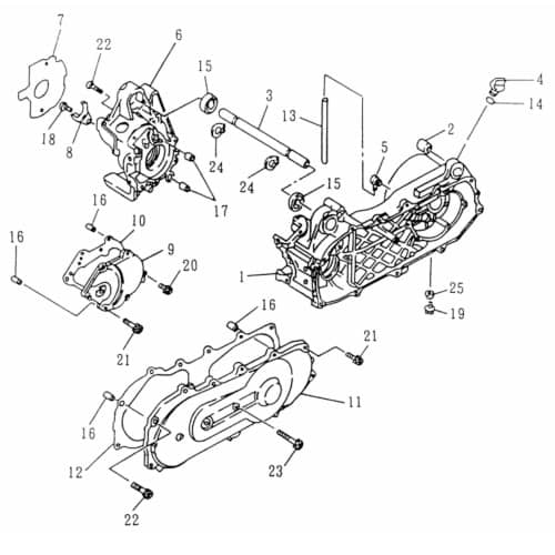 Öleinfüllschraube 13x1-5mm Rex Ölverschluss 25 70350 Motorroller.de Getriebeölstopfen Getriebeöldeckel 1E40QMB Scooter Ersatzteil Service