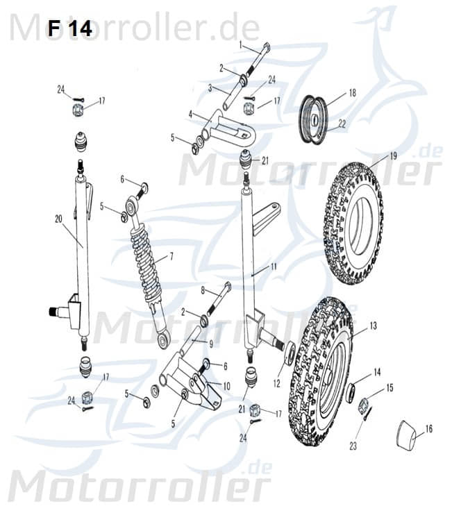 Deckel Hinten BCB-13842 Motorroller.de