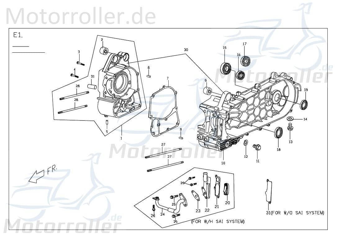 PGO Membranventil 150ccm T-Rex 125 Roller 125ccm 4Takt Motorroller.de Schwimmernadelventil Vergaserventil Vergasermembran Schwimmerentil Scooter