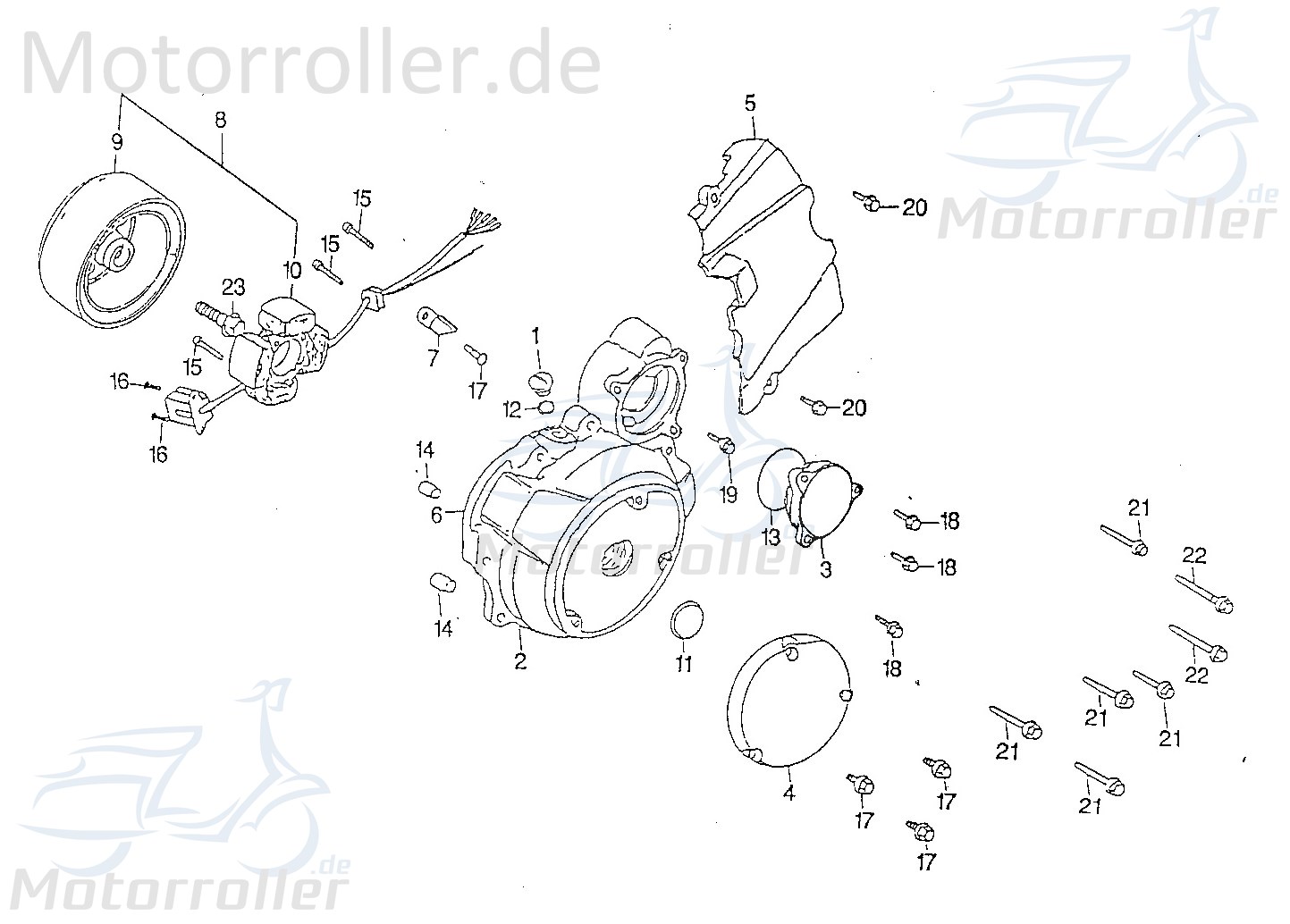 Adly Schraube M6x28mm Maschinenschraube Scooter 96411-06028-C Motorroller.de Bundschraube Flanschschraube Flansch-Schraube Maschinen-Schraube Moped