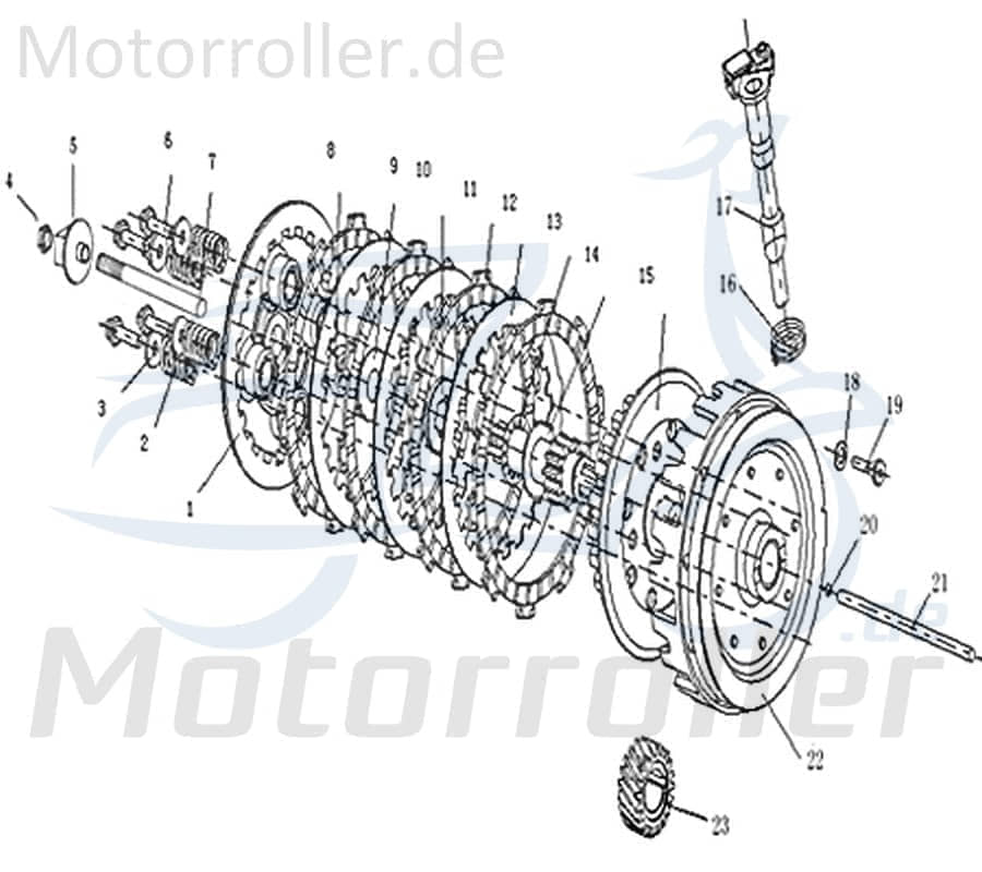 Sechskantschraube Halter Halterung Flachkopfschraube 733444 Motorroller.de Befestigung Sechskant-Schraube Bundschraube Maschinenschraube Scooter Moped