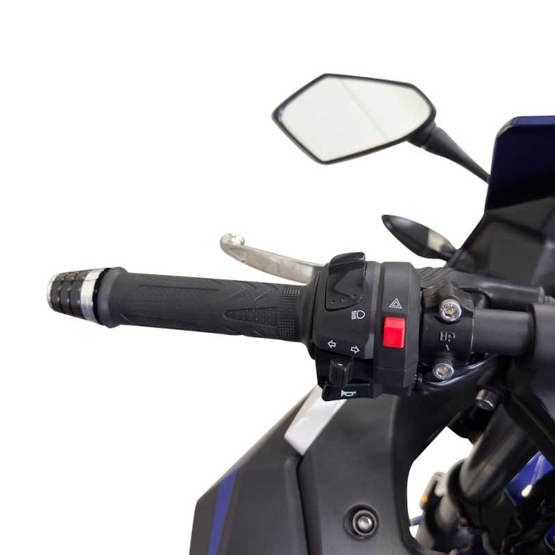 Motorrad Fighter 125 BL-S blau 95 km/h Euro 5+ Schaltmoped 125ccm 4 Takt Leichtkraftrad Krad Kraftrad