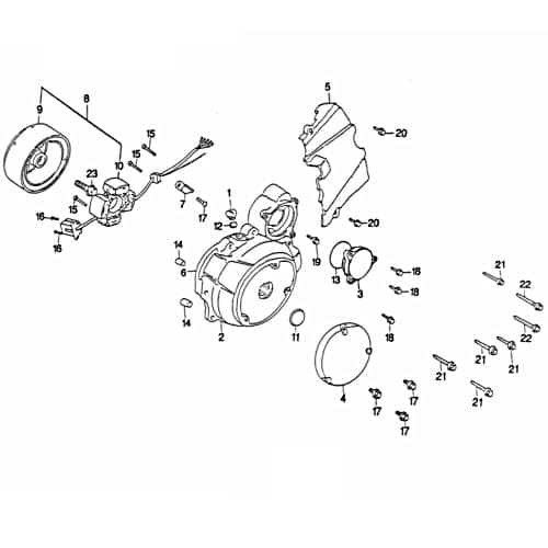 Rex Chopper 125 Clip Klemme 150ccm 4Takt 15541-CHP-00 Motorroller.de Klammer Schelle Klemmschelle Befestigungsschelle Halteklammer Schraubschelle