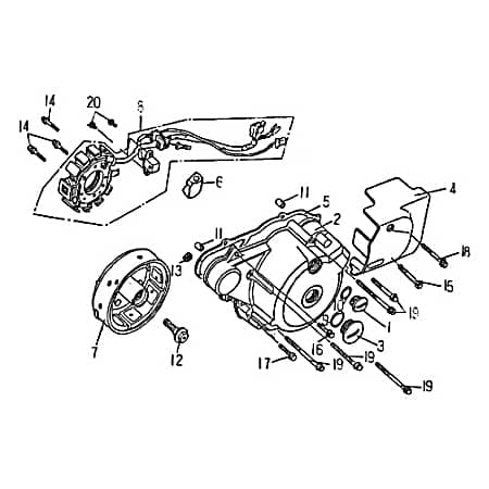 Sechskantschraube Rex Quad 150 Befestigung ATV 150ccm 4Takt Motorroller.de Halter Halterung Flachkopfschraube Sechskant-Schraube Bundschraube UTV