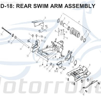 Aeon Cobra 320 Kettenabdeckung 320ccm 4Takt 40521-203-000 Motorroller.de Quad ATV UTV Ersatzteil Service Inpektion Direktimport