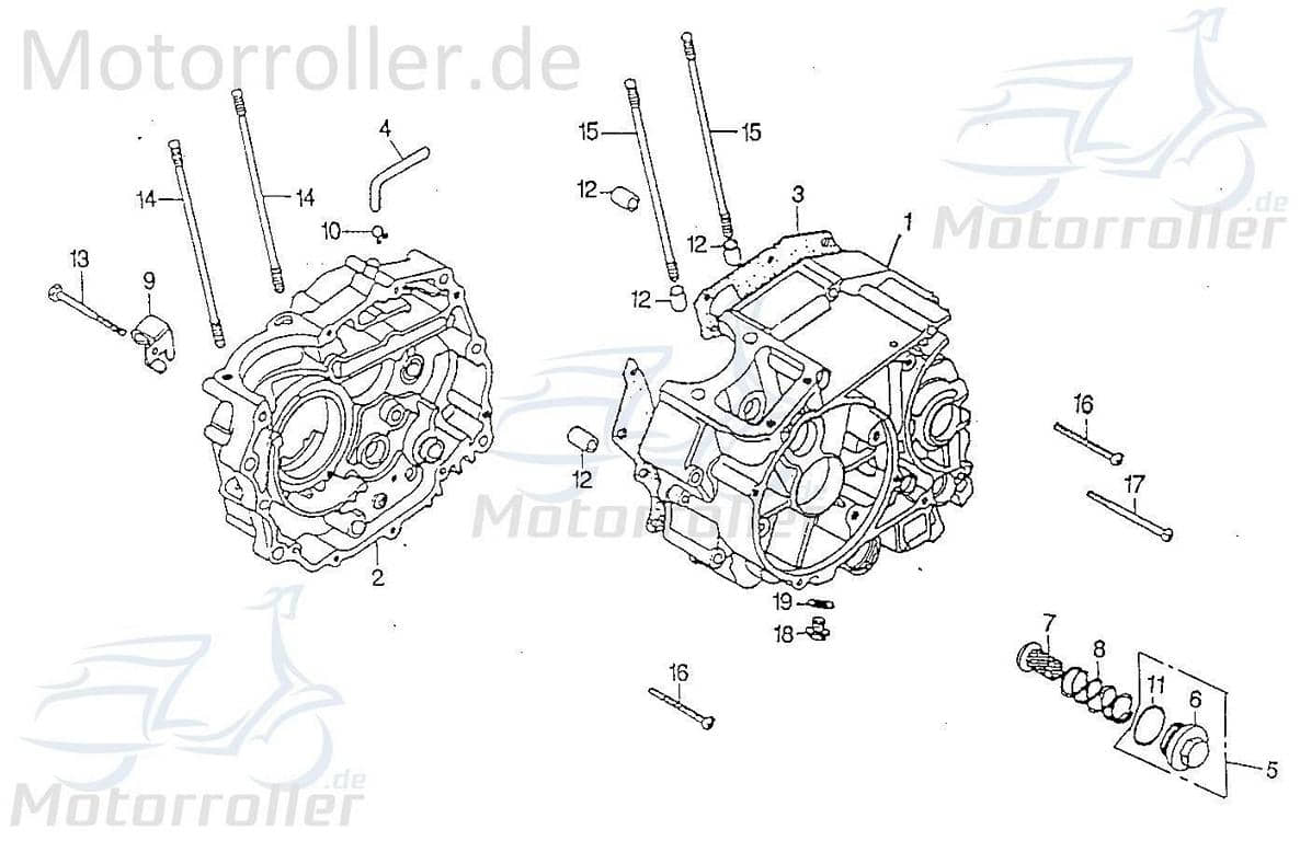 Druckfeder Rex Chopper 125 Druck-Feder Spiral-Feder 98552 Motorroller.de Spiralfeder Springfeder Kompressionsfeder 170ccm 4Takt Motorrad Cruiser 125