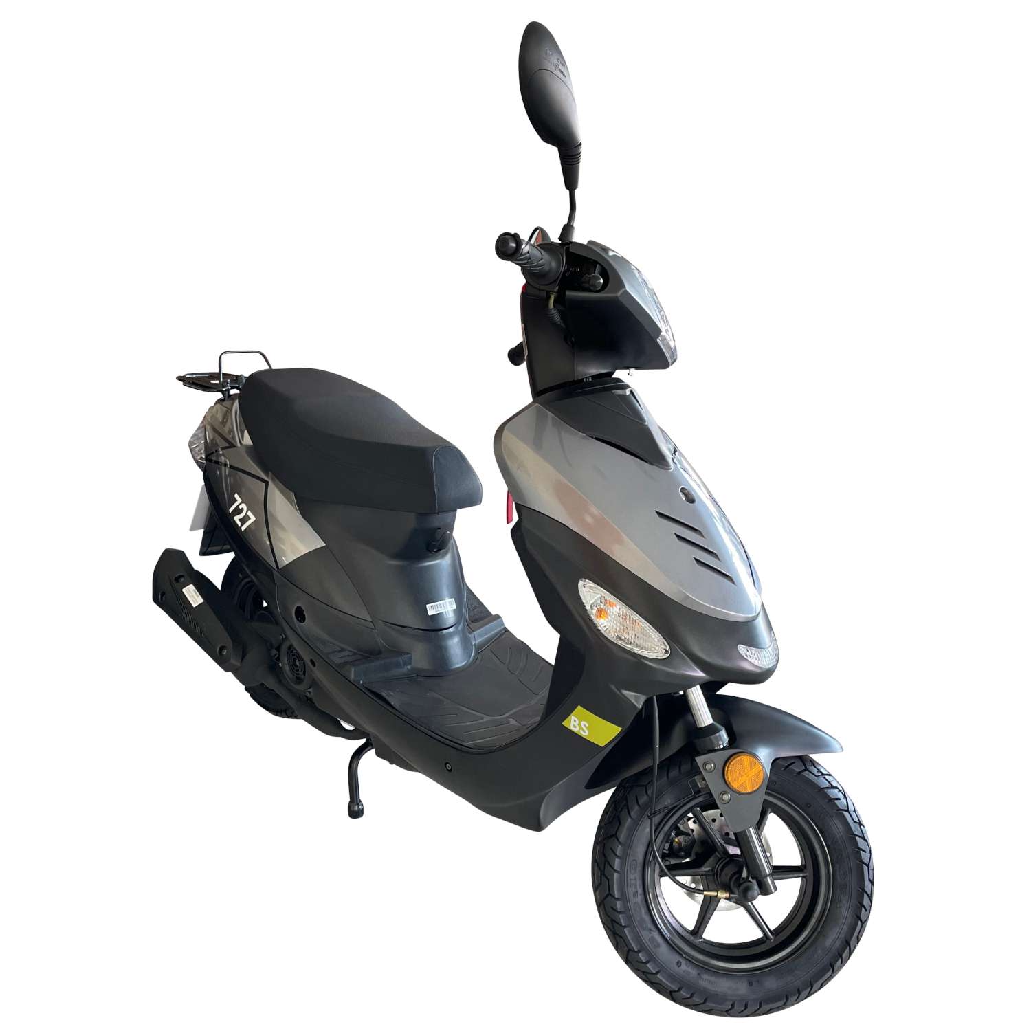 Motorroller GMX 460 Sport R 727 BS 45 km/h 12 Zoll schwarz-silber Euro 5 Mokick Roller Scooter