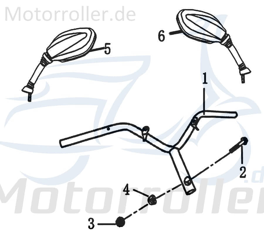 Griffgummi links Lenkeranbauteile Motorroller 700741