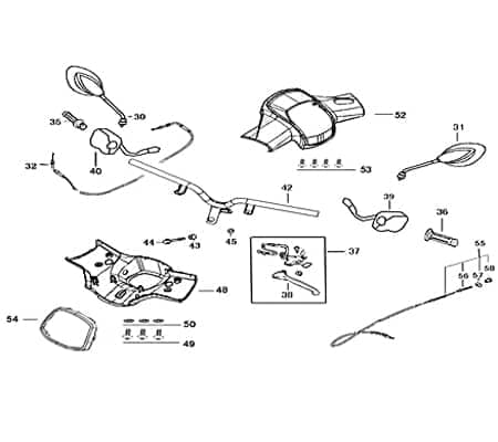 Schaltereinheit rechts Schalterelement Motorrad 740785