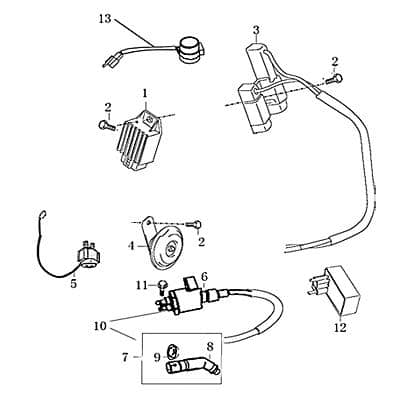 Widerstand 5W 5Ohm / 20W 5.9Ohm Rex RS450 Roller 700342 Motorroller.de Vorwiderstand Widerstandskomponente Widerstands-Komponente 139QMB Scooter
