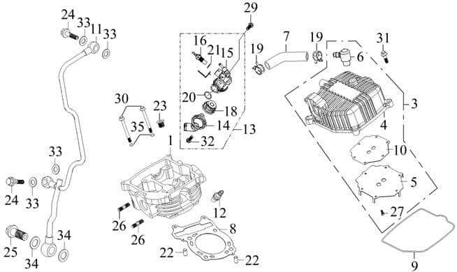 SMC Temperatursensor Temperaturfühler 62740-JOW-00 Motorroller.de Temperaturgeber Ersatzteil Service Inpektion Direktimport