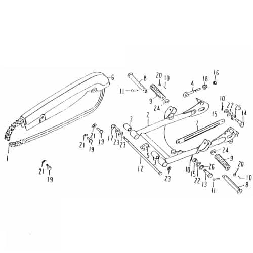 Federscheibe Lenkung Kart Kreidler F-Kart 100 Rex 99546